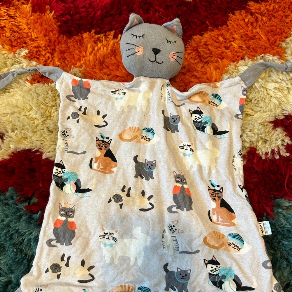 HTF Little Sleepies cool cat lovey
